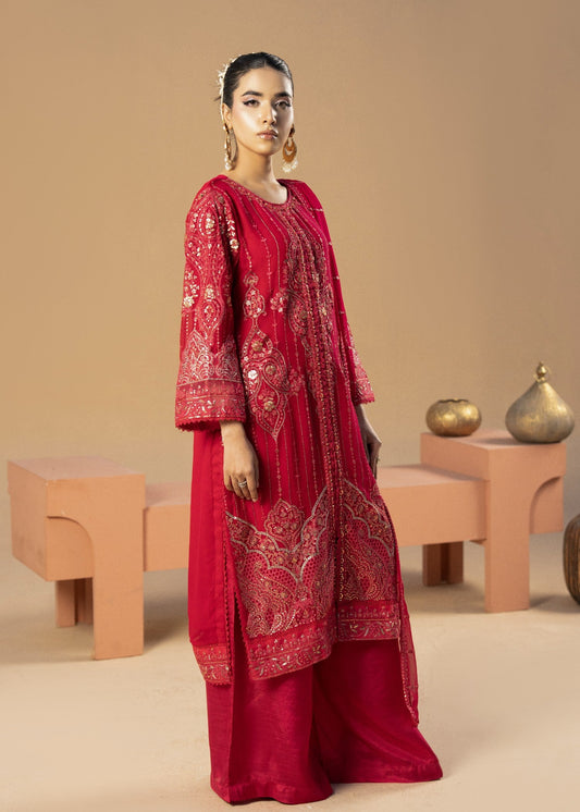 Reha Red | 3pcs Chiffon