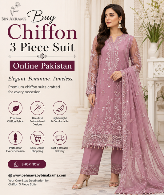 Buy Chiffon 3 Piece Suit Online Pakistan — Your Complete Style Guide