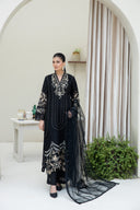 Opulent Black - 3 Piece Chiffon