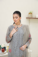 Greyish Dew - 3 Piece Chiffon