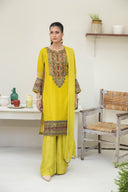 Charmish Yellow - 3 Piece Chiffon