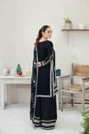 Pearl Elegance Black - 3 Piece Chiffon