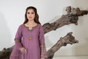Ethereal Charm 2.0 Pink - 3 Piece Chiffon Gharara
