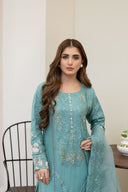Aquatic Pulse - 3 Piece Chiffon