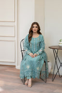 Aquatic Pulse - 3 Piece Chiffon