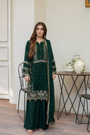 Goldish Green - 3 Piece Chiffon