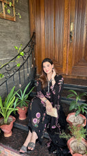 Zaib Black- 3pc Chiffon