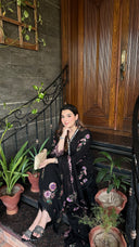 Zaib Black- 3pc Chiffon