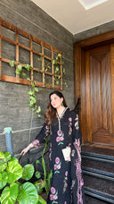 Zaib Black- 3pc Chiffon