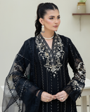 Opulent Black - 3 Piece Chiffon