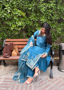 Zinc Affair - 3pcs Silk Kurta Set