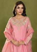 Blush Pink – Luxury Embroidered 3-Piece Suit
