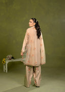 Champagne Beige – Luxury Embroidered 3-Piece Suit