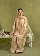Champagne Beige – Luxury Embroidered 3-Piece Suit