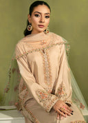 Champagne Beige – Luxury Embroidered 3-Piece Suit