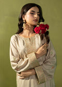 Soft Taupe – Luxury Embroidered 3-Piece Shalwar Suit