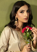 Soft Taupe – Luxury Embroidered 3-Piece Shalwar Suit