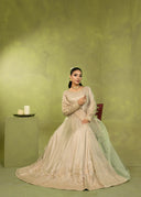 Champagne Beige – Embroidered 3-Piece Festive Suit
