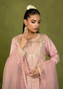 Blush Pink – Embroidered 3-Piece Festive Suit