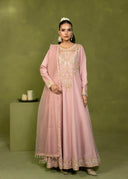 Blush Pink – Embroidered 3-Piece Festive Suit