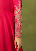 Crimson Pink – Embroidered 3-Piece Festive Suit