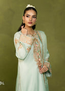Ice Blue – Embroidered 3-Piece Festive Suit
