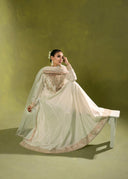 Pearl Ivory – Embroidered 3-Piece Festive Suit
