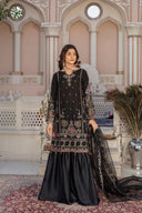 Graceful Black - 3 Piece Chiffon