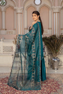 Graceful Teal - 3 Piece Chiffon