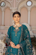 Graceful Teal - 3 Piece Chiffon
