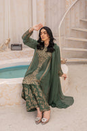 Tail Treasure Green - 3 Piece Chiffon