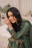 Tail Treasure Green - 3 Piece Chiffon