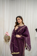 Rangeen - 3 Piece Chiffon Sharara Set