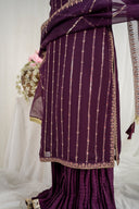 Rangeen - 3 Piece Chiffon Sharara Set