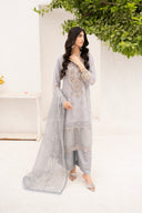 Grey Glamor - 3 Piece Chiffon