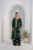 Farshi Luxe Green - 3 Piece Silk