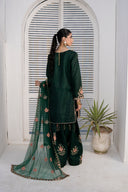 Farshi Luxe Green - 3 Piece Silk