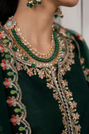 Farshi Luxe Green - 3 Piece Silk