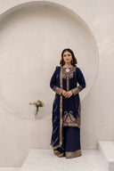 Navy Muse - 3 Piece Chiffon
