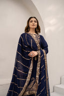 Navy Muse - 3 Piece Chiffon