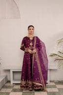 Magenta Muse - 3 Piece Silk Pishwas