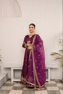 Magenta Muse - 3 Piece Silk Pishwas
