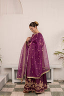 Magenta Muse - 3 Piece Silk Pishwas