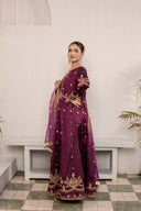 Magenta Muse - 3 Piece Silk Pishwas