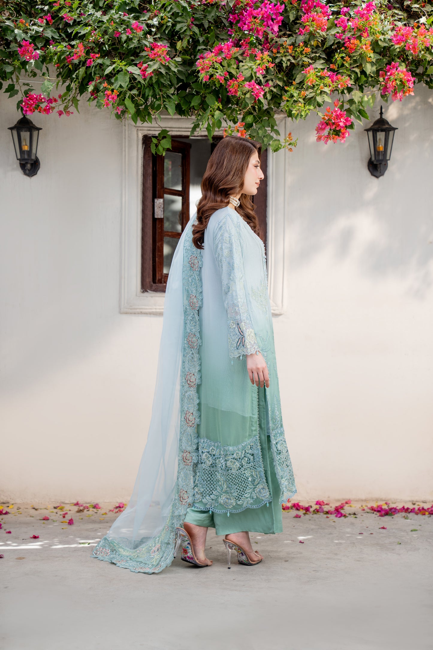 Leena - 3pcs Chiffon Kurta Set