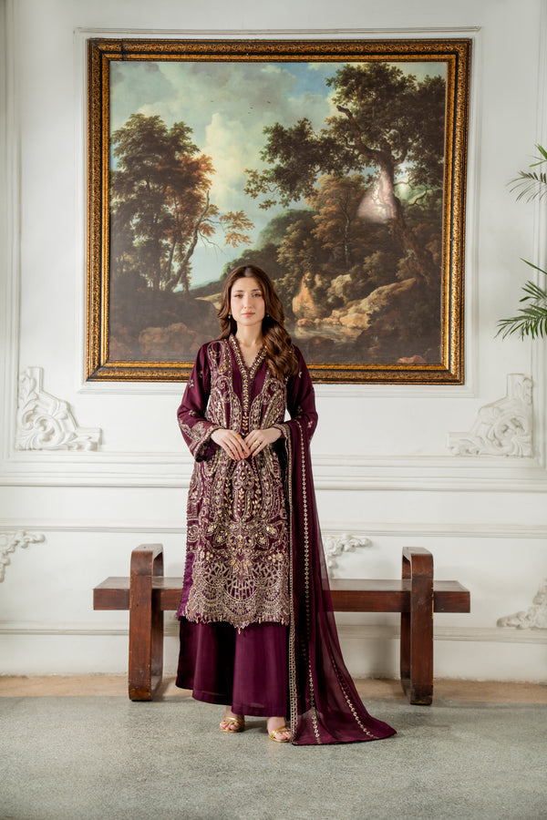 Sasha - 3pcs Chiffon Kurta Set