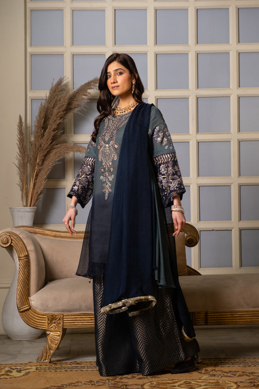 Twilight Elegance - 3 PIECE CHIFFON