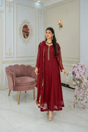 Royal Garnet - 3 Piece Chiffon