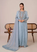 Crush Blue - 3pc Pishwas