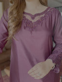 Plum Farshi Shalwar Set